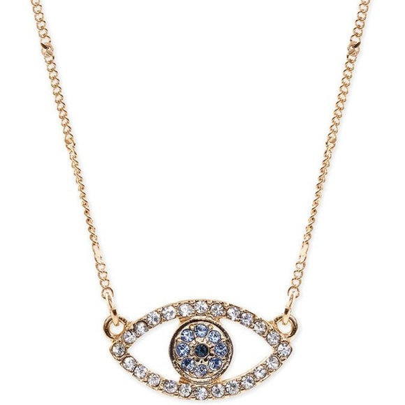 RACHEL Rachel Roy Jewelry - Rachel Roy Evil Eye Gold Tone Pendant Necklace